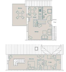 Ferienwohnung Duene Grundriss