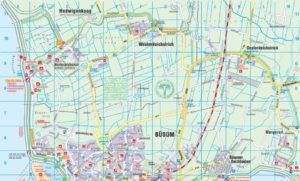 Stadtplan von Buesum